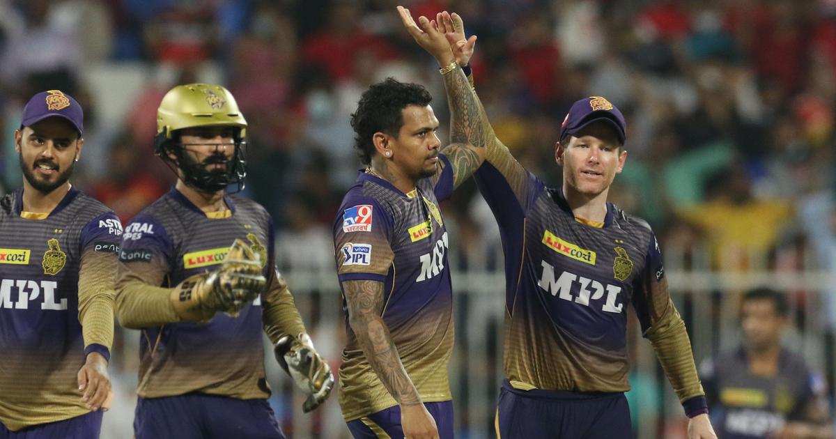 Kolkata Knight Riders celebrating after taking wickets