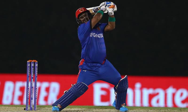 Mohammad Shahzad playing shot