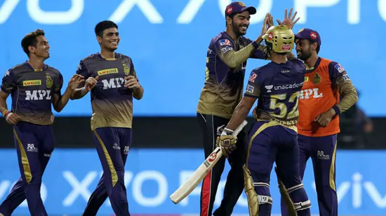 Kolkata Knight Riders celebrating