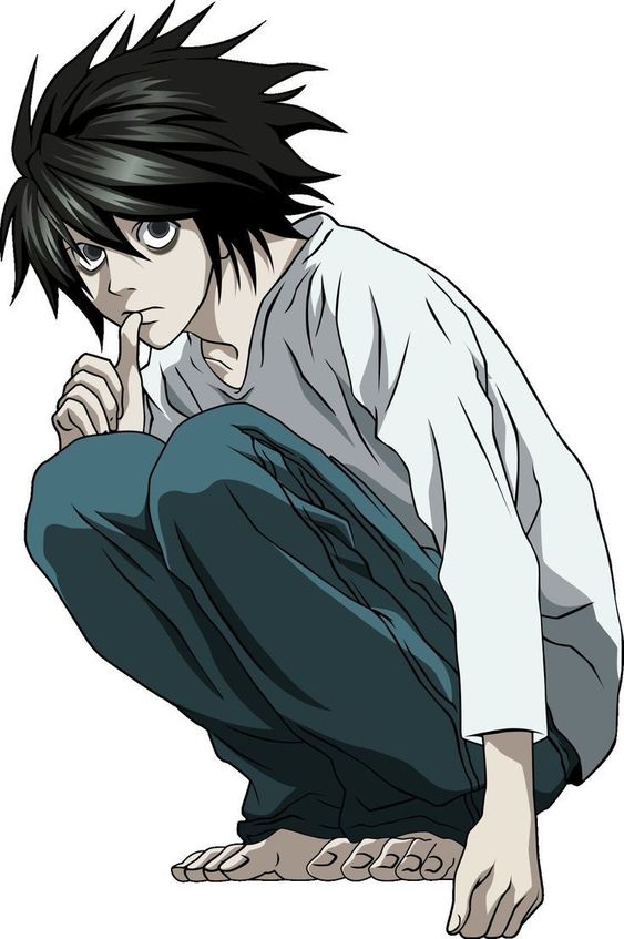 L Lawliet of death note anime