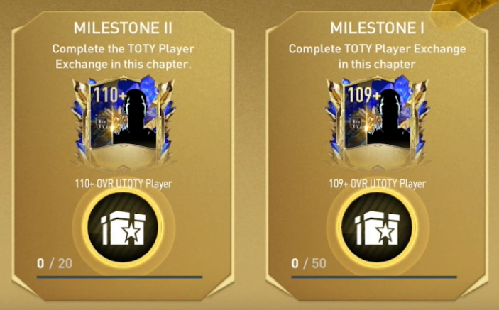 FIFA mobile UTOTY milestone